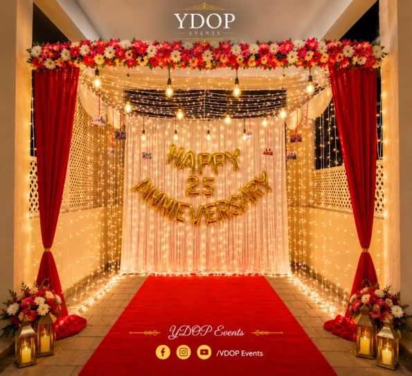 Anniversary Surprise LED Light Tent Surprise Decor For Couples